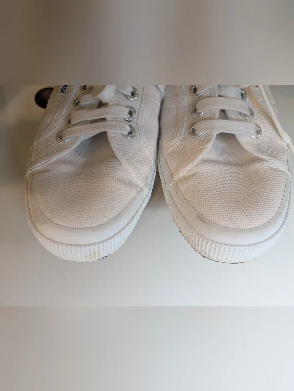 Superga 2750 Cotu Classic Woman's Size 10 White Low-Top Canvas Sneakers